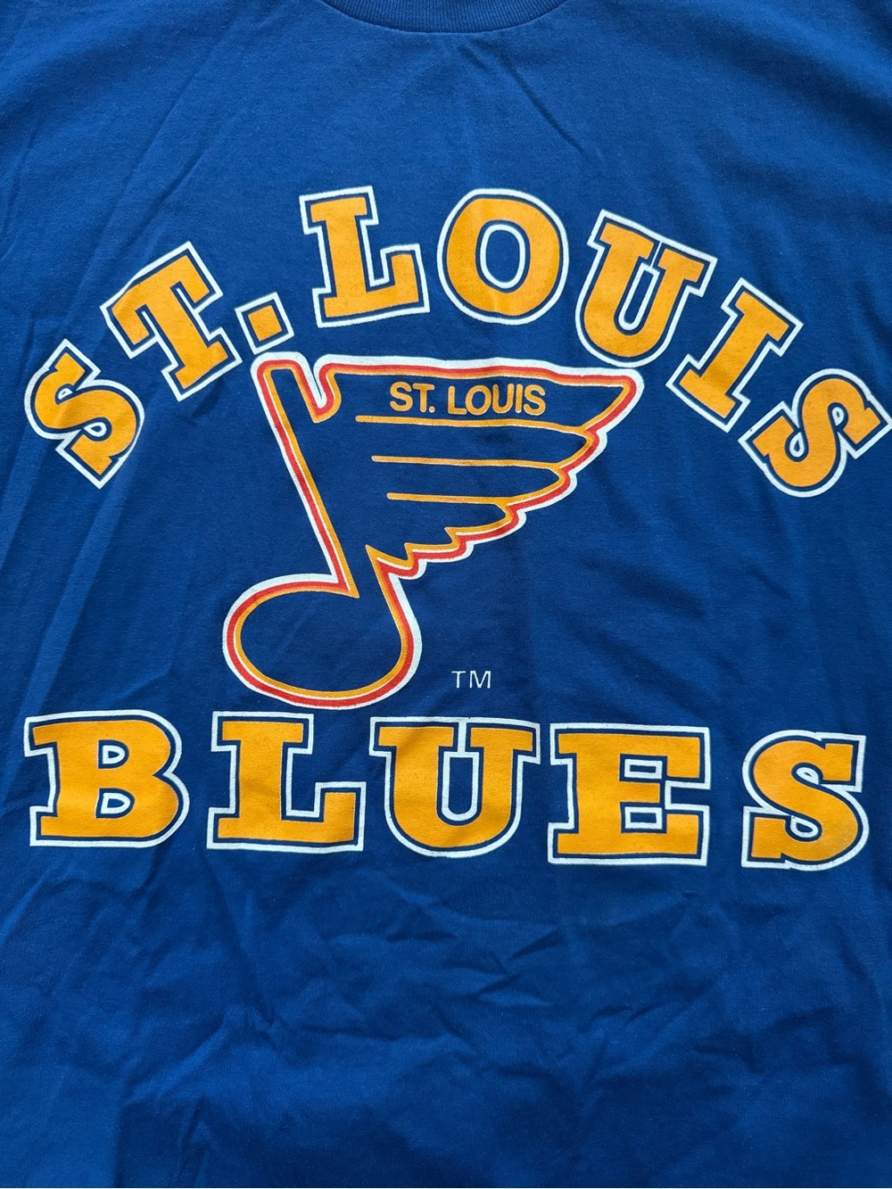 Vintage St Louis Blues Logo 7 Men’s T-Shirt Size XL USA Made NHL Blues Hockey